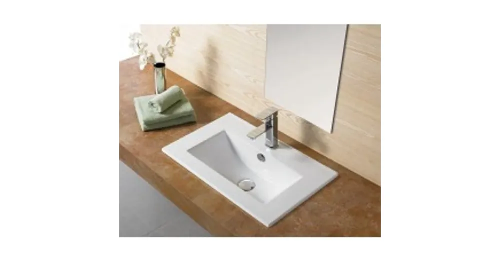 Vásárlói kedvenc AREZZO design Medford 60x39 beépíthető mosdó AR-3060